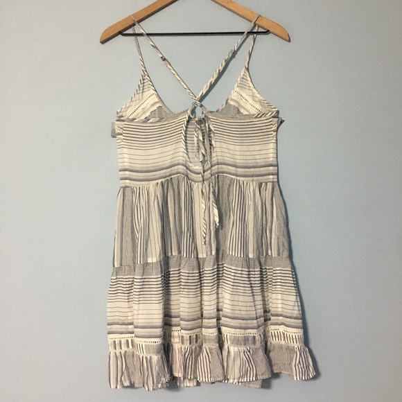 Sold Anthropologie Eloise striped tiered chemise S - Picture 3 of 8